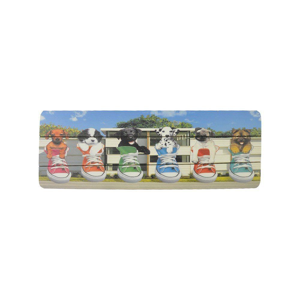 Quadro Decorativo MDF Colorido 20x60 Cachorro - D'Rossi