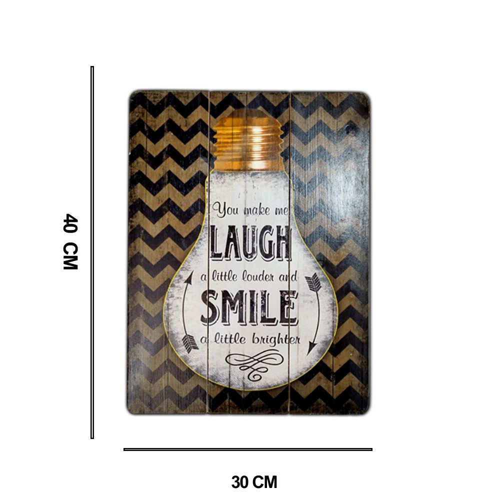 Quadro Decorativo MDF Colorido 30x40 Smile - D'Rossi