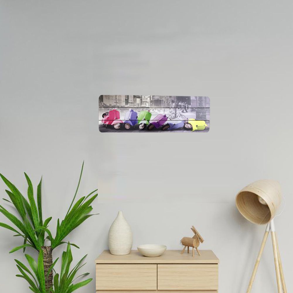Quadro Decorativo MDF Motos 20X60cm - D'Rossi