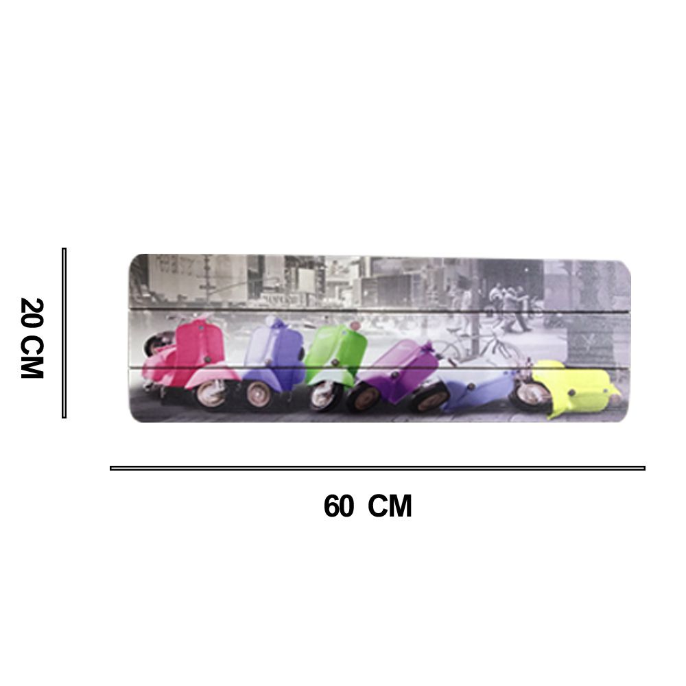 Quadro Decorativo MDF Motos 20X60cm - D'Rossi
