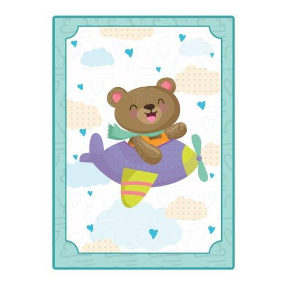Quadro Decorativo Para Bebe 3D Ursinho 30 X 41 - Cia Laser