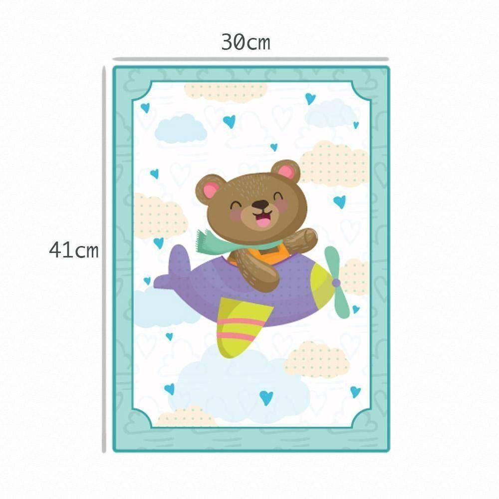 Quadro Decorativo Para Bebe 3D Ursinho 30 X 41 - Cia Laser