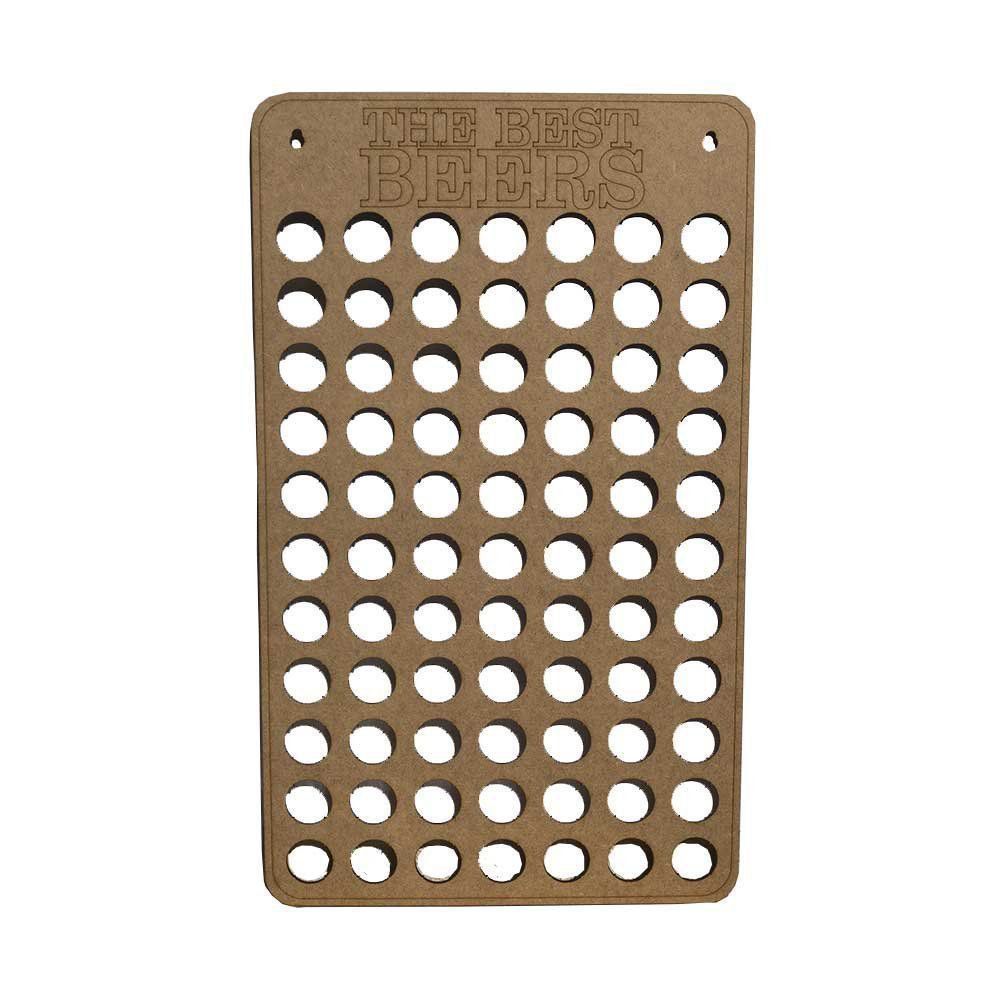 Quadro Decorativo Porta Tampinhas MDF 30x50 Vertical - D'Rossi