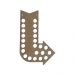Quadro Decorativo Porta Tampinhas MDF Cru 40x26 Seta Beer - D'Rossi