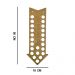 Quadro Decorativo Porta Tampinhas MDF Cru 50x18 Seta Beer - D'Rossi