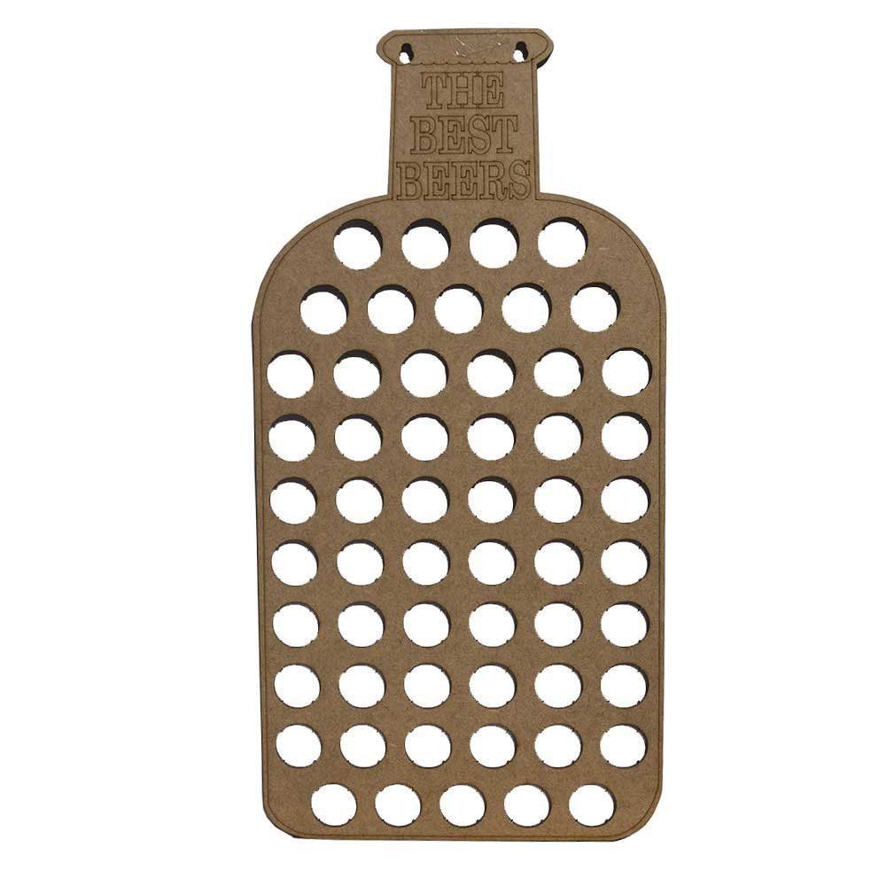 Quadro Decorativo Porta Tampinhas MDF Garrafa 25x50 - D'Rossi