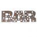 Quadro Decorativo Porta Tampinhas MDF Madeira Vertical 20x60 BAR - D'Rossi