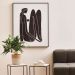 Quadro Decorativo em Canvas Desenho Preto Mulher Sentada 100x80 cm - D'Rossi