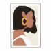 Quadro Decorativo em Canvas Desenho Rosto Mulher 80x55 cm - D'Rossi