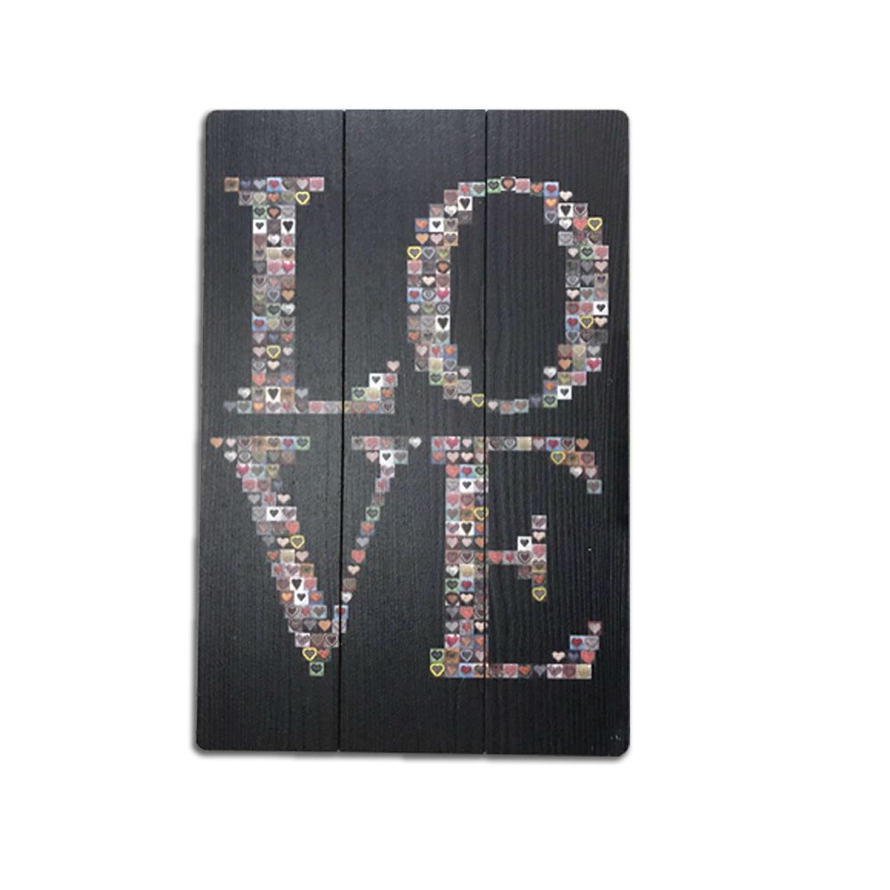 Quadro Decorativo em MDF Love 40X60CM
