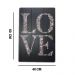 Quadro Decorativo em MDF Love 40X60CM
