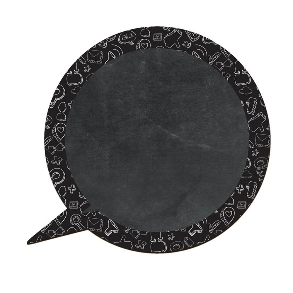 Quadro Lousa Decorativo "Balão de Fala" D'Rossi