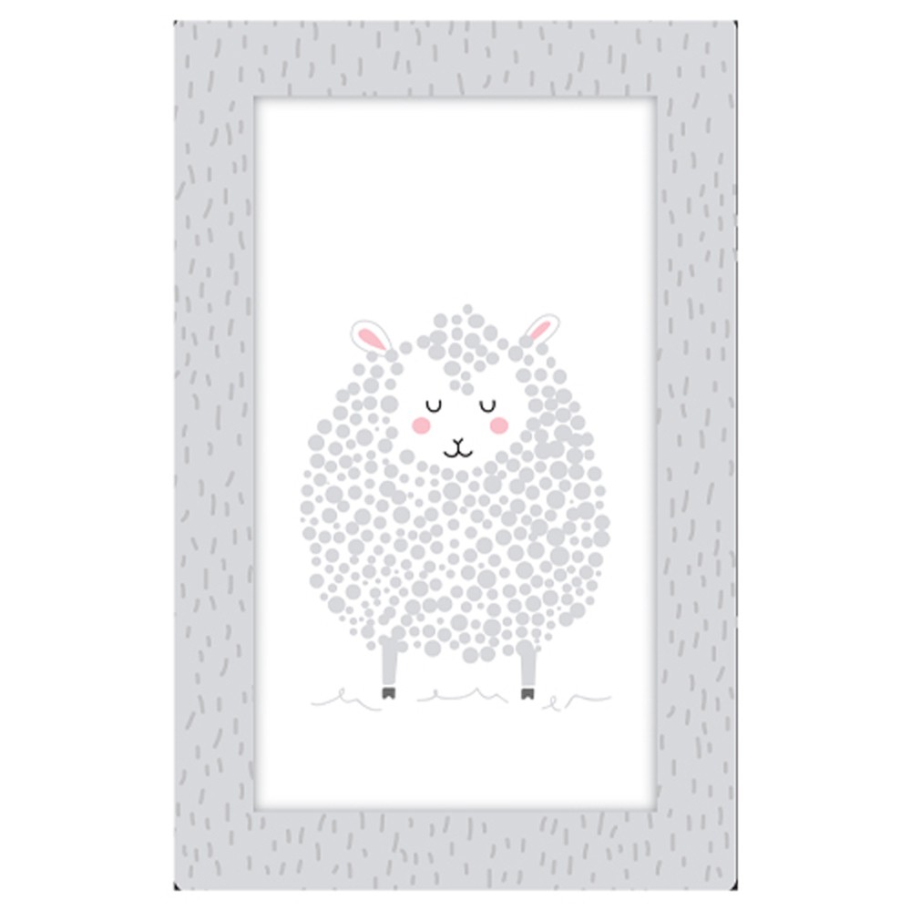 Quadro Placa Decorativa Infantil Ovelha D'Rossi
