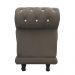 Recamier Barcelona Namoradeira Calçadeira Suede Marrom Rato com strass D'Rossi