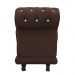 Recamier Barcelona Namoradeira Calçadeira Suede Marrom com strass D'Rossi