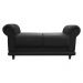 Recamier Barcelona Namoradeira Calçadeira Suede Preto com strass D'Rossi