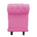 Recamier Barcelona Namoradeira Calçadeira Suede Rosa Bebê com strass D'Rossi