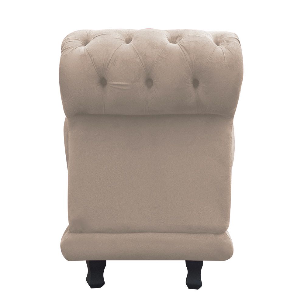 Recamier Barcelona Namoradeira Suede Bege - D'Rossi