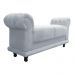 Recamier Barcelona Namoradeira Suede Cinza - D'Rossi
