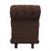 Recamier Barcelona Namoradeira Suede Marrom - D'Rossi