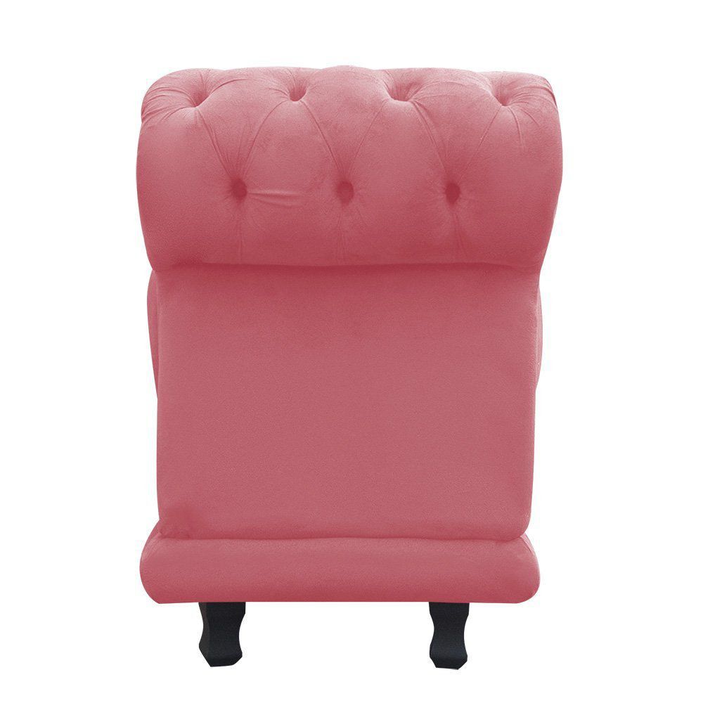 Recamier Barcelona Namoradeira Suede Rose - D'Rossi