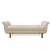 Recamier Olinda Suede 160 cm Pés Chanfrado Castanhos - D'Rossi
