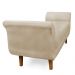 Recamier Olinda Suede 160 cm Pés Chanfrado Castanhos - D'Rossi