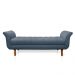 Recamier Olinda Suede Azul Marinho 160 cm Pés Chanfrado Castanhos - D'Rossi