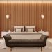 Recamier Olinda Suede Marrom 160 cm Pés Chanfrado Castanhos - D'Rossi