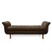 Recamier Olinda Suede Marrom 160 cm Pés Chanfrado Castanhos - D'Rossi