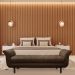 Recamier Olinda Suede Marrom 160 cm Pés Torneados Tabaco - D'Rossi