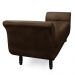 Recamier Olinda Suede Marrom 160 cm Pés Torneados Tabaco - D'Rossi