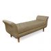 Recamier Olinda Suede Marrom Rato 160 cm Pés Chanfrado Castanhos - D'Rossi