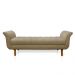 Recamier Olinda Suede Marrom Rato 160 cm Pés Chanfrado Castanhos - D'Rossi