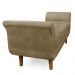Recamier Olinda Suede Marrom Rato 160 cm Pés Chanfrado Castanhos - D'Rossi