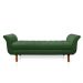 Recamier Olinda Suede Verde 160 cm Pés Chanfrado Castanhos - D'Rossi