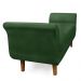 Recamier Olinda Suede Verde 160 cm Pés Chanfrado Castanhos - D'Rossi