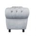 Recamier com Baú Grécia 195 cm Namoradeira Calçadeira Suede Cinza D'Rossi