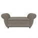 Recamier com Baú Grécia 195 cm Namoradeira Calçadeira Suede Marrom Rato D'Rossi