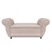 Recamier com Baú Grécia Namoradeira Calçadeira Suede - D'Rossi