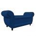 Recamier com Baú Grécia Namoradeira Calçadeira Suede Azul Marinho - D'Rossi