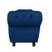 Recamier com Baú Grécia Namoradeira Calçadeira Suede Azul Marinho - D'Rossi