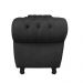 Recamier com Baú Grécia Namoradeira Calçadeira Suede Preto - D'Rossi