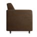 Sofá 03 Lugares Arezzo Suede Marrom Pés Chanfrado Tabaco - D'Rossi