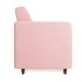 Sofá 03 Lugares Arezzo Suede Rosa Bebê Pés Chanfrado Tabaco - D'Rossi