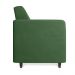 Sofá 03 Lugares Arezzo Suede Verde Pés Chanfrado Tabaco - D'Rossi