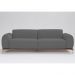 Sofá 3 Lugares Tóquio D07 230cm Linho Mescla Chumbo - D'Rossi