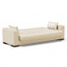 Sofá Cama 02 Lugares Lisboa Corino Bege - D'Rossi