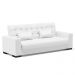 Sofá Cama 02 Lugares Lisboa Corino Branco - D'Rossi