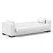 Sofá Cama 02 Lugares Lisboa Corino Branco - D'Rossi